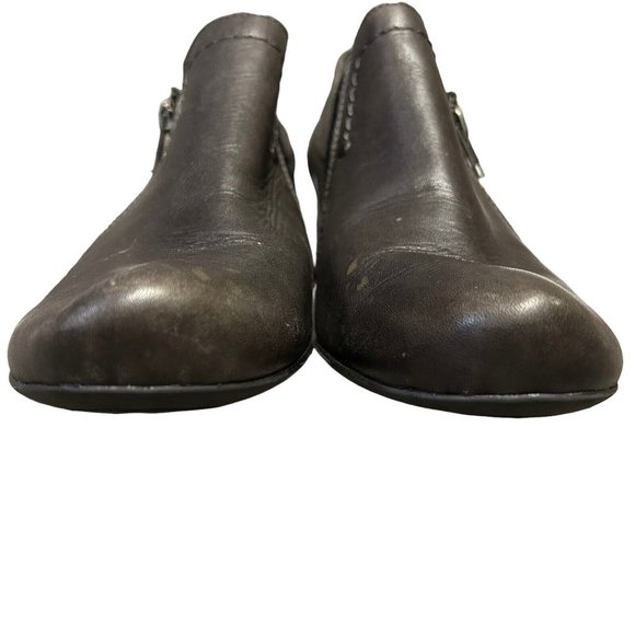 Remonte Dorndorf Brown Leather Side Zip Bootie Boot Shoes Womens 40 US 9-9.5 - Picture 9 of 16